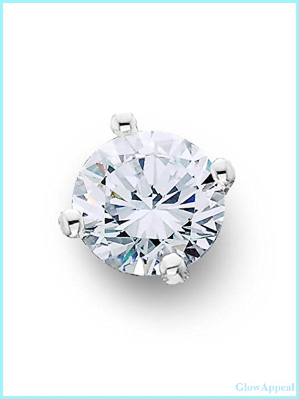 0.25ct Diamond Single Stud Earring 14K White Gold